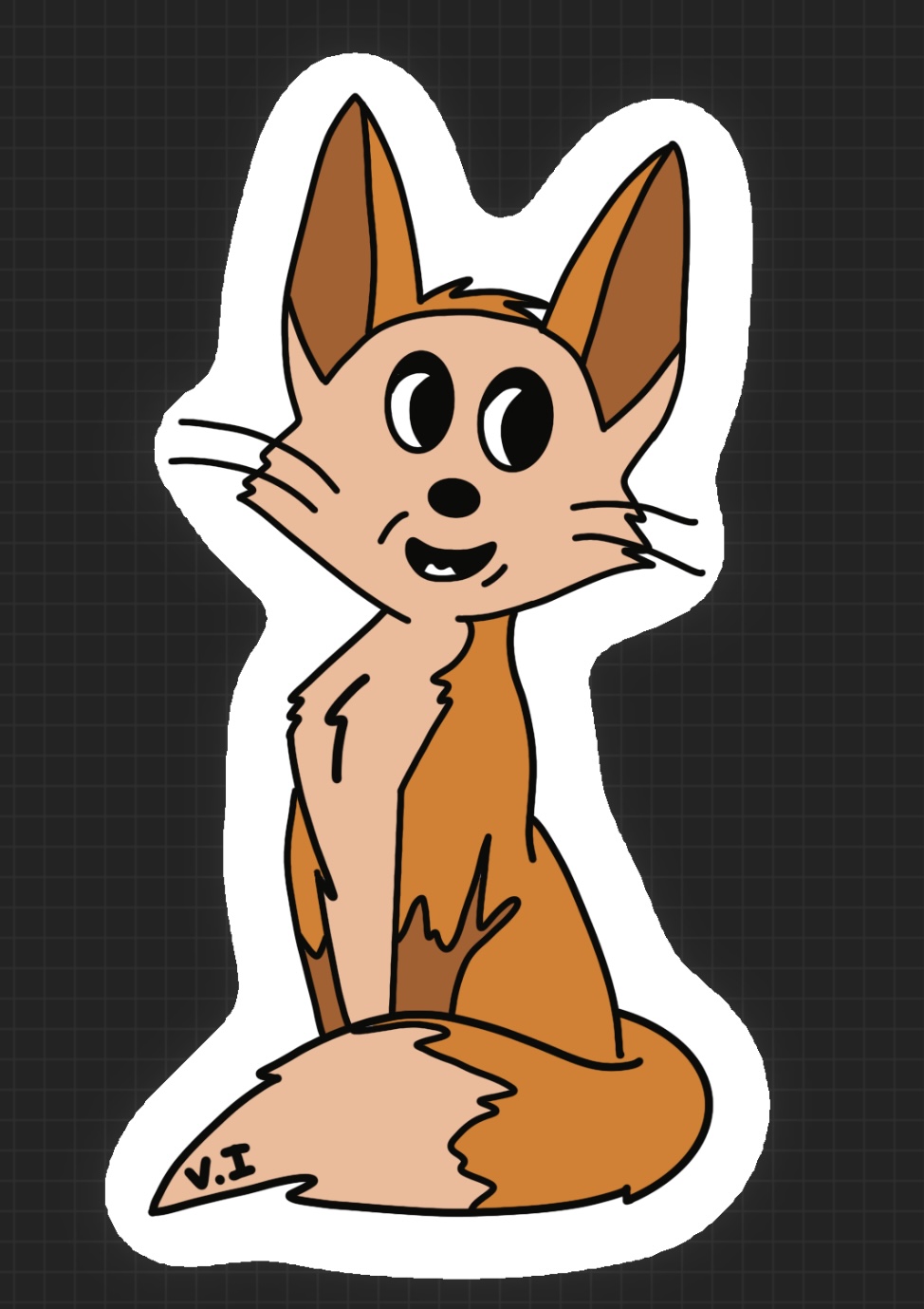 Image du produit Sticker Renard - Sticker renard stylisé avec un design moderne et élégant